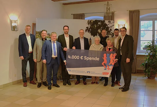 Spendenübergabe 13. Städtedreieckslauf